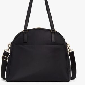 Lo & Sons OG bag in EUC black with lavender and gold hardware